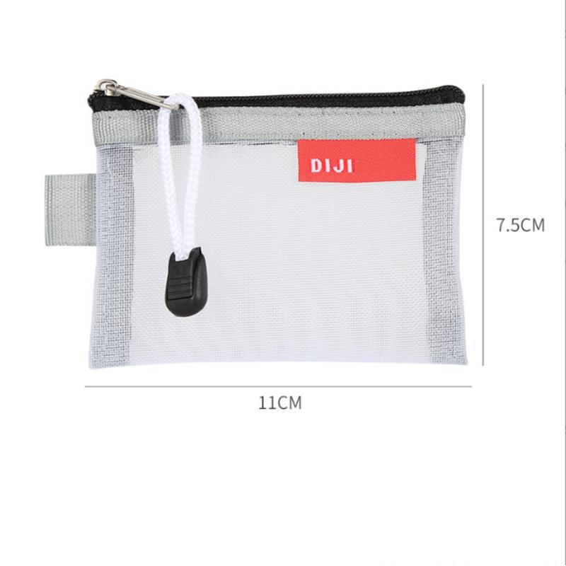 Милая мини-прозрачная сетчатая сумка для хранения ID, банковская карта, кредитная карта, сумка для монет, кошелек, карманный кошелек, органайзер для ключей, помады, гарнитуры