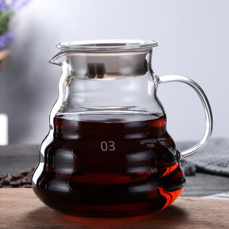 High Borosilicate Glass Cloud Coffee Sharing Pot