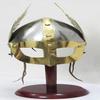 Medieval Mask Viking Helmet Replica Armor Warrior Helmet With Wooden Stand and Liner