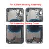 Full Assembly Back Cover For iPhone X XR XS MAX Housing Battery Rear Door Middle Chassis Frame with Flex Cable Spare Parts