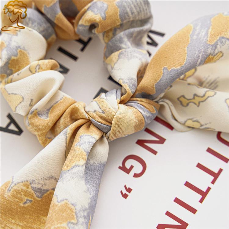 Новая резинка для волос с бантиком и толстым кишечником, головной убор, женские круглые волосы, завязанная в узел ткань, веревка для волос, плетеные волосы