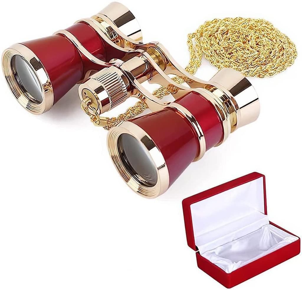 Binoculars for Live Concert Opera Opera For Stage Storage Metal Chain Center Watching Fireworks Women Performances, Binoculars, Glasses, Lightweight,