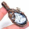 Dendrite Opal Handmade Copper Wire Wrap Jewelry Pendant 2.60" G9e23