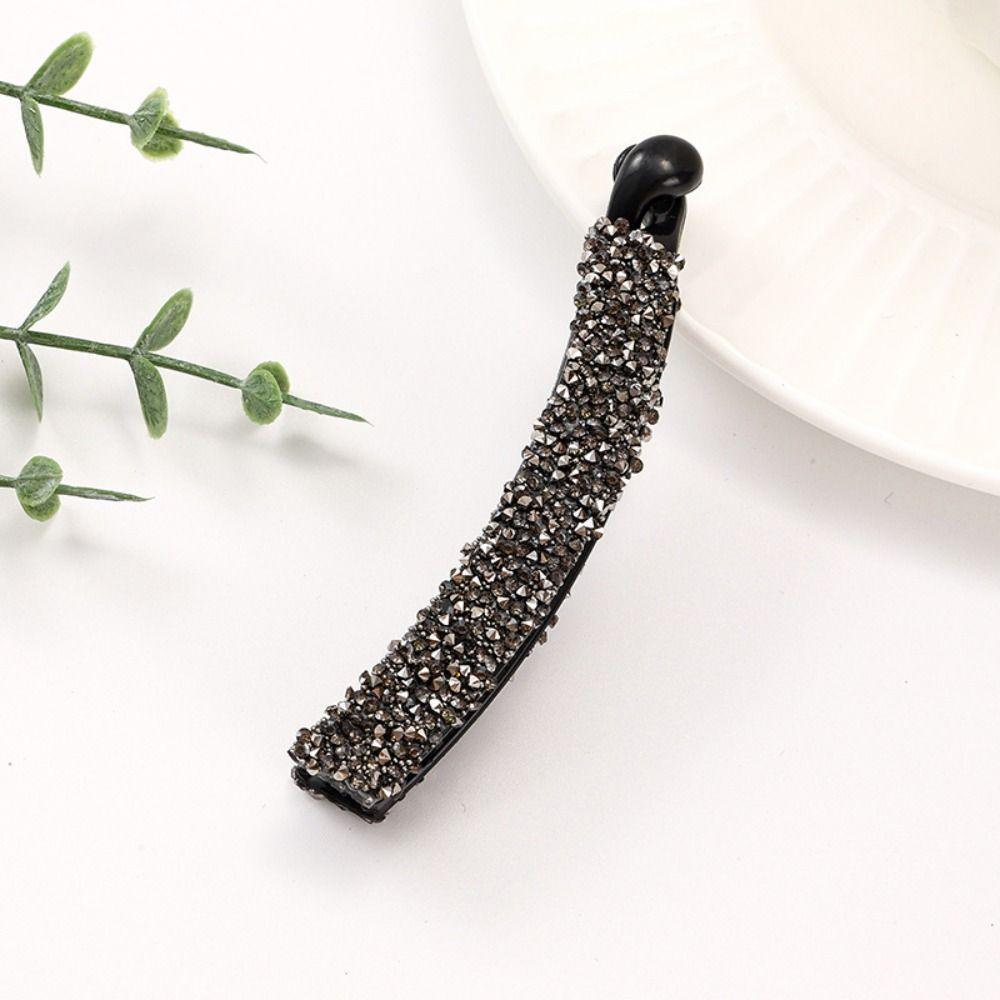 Women Girls Crystal Pearl Hair Claws Cute Sweet Hairpins Fashion Ponytail Holder