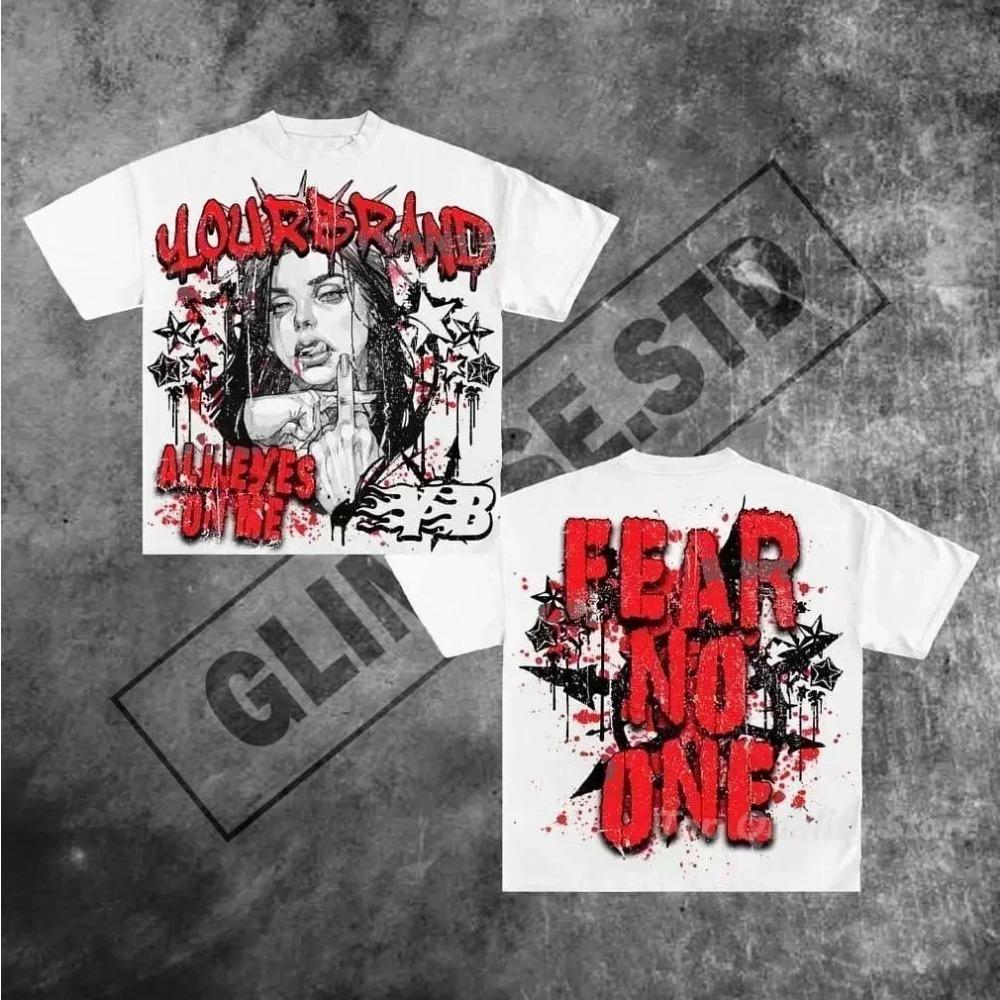 Футболки с американскими буквами и графикой Y2k, футболки больших размеров для пар, профессиональный выбор, готическая уличная одежда в стиле Харадзюку, винтажная одежда