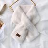 Women Winter Scarf Soft Plush Warm Neck Warmer Wrap Shawl Comfortable Cozy Texture Fashionable Design Suitable for Cold Weather