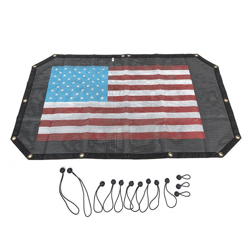 SHINEKA Car Roof Top UV Proof Sunshade Mesh Heat Shield Protection Net for Jeep Wrangler JK 2007-2017 Exterior Accessories