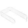 Toilet Paper Holder No Drilling Acrylic Transparent Wall Mount Toilet Paper Roll Holder for Bathroom Kitchen