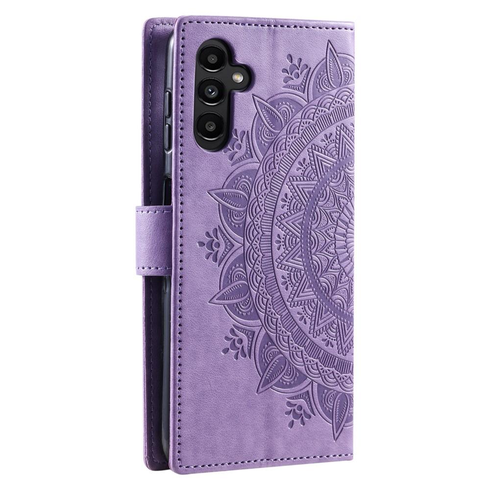 Samsung Galaxy A34 5G Flip Case, Mandala, Purple