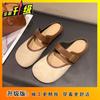 2025 Summer New French Retro Lightweight Simple Style Slippers Bag Head Wear Lazy Shoes Women