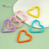 12 шт. карабинов в форме сердца, прочный сплав, брелок, зажим, пружинный крючок, пряжка для рюкзака, бутылка для воды, аксессуары для кемпинга на открытом воздухе