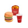 Wooden Play Food Set Pretend Hamburger Set Fast Food Toy Play Kitchen Accessories Early Educational Learning Toys Gifts For Kids