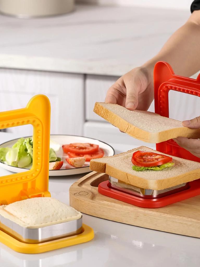 Резак и герметик для сэндвичей, флип-инструмент для резки сэндвичей для детей, лезвие из нержавеющей стали, форма для тостов и хлеба для сэндвичей