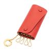 Ilbizonte Key Case 4 Rows Leather Key Ring Keychain KEY HOLDER Genuine Leather Trifold Brand Chestnut Pink ROSA PV0011 SKH087 Men's