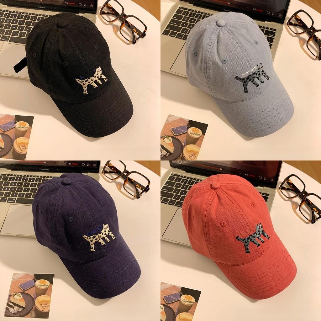 Cat Soft Embroidered Baseball Cap Adjustable Wide Brim For Women Fashion Gift