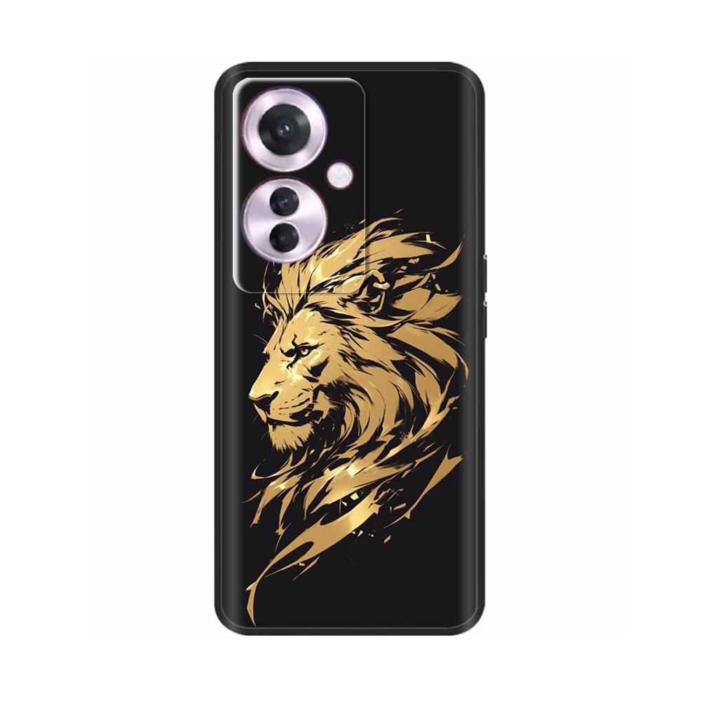 Чехол для OPPO Reno 11F 5G Чехол для Reno 11F Задняя крышка Милые животные Мягкий ТПУ Силиконовый чехол для телефона Для Reno 11 F Reno11f Чехлы