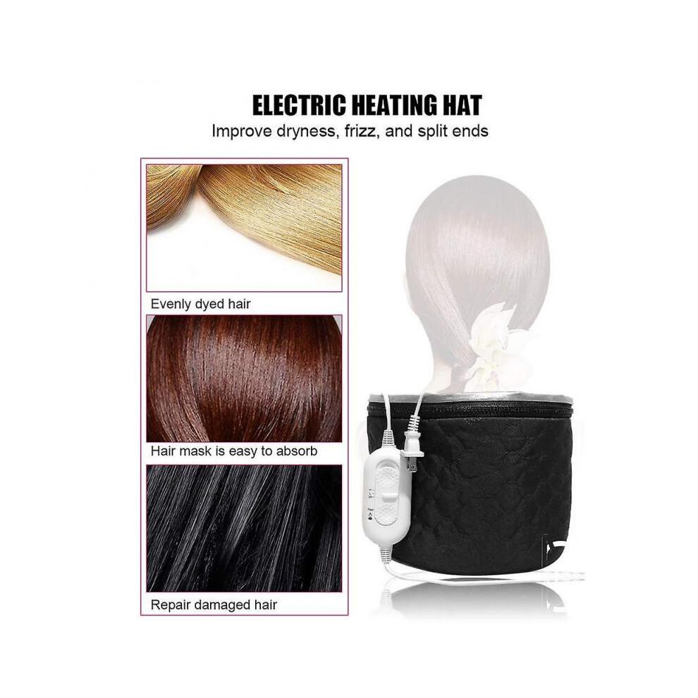 Hair Steamer Heat Cap, 2 Gear Temperature Control, Deep Conditioning Heating Cap, for Home Spa Use