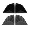 2Pcs Rear Side Window Louver Cover Fade Proof Sporty Look Rear Window Air Vent Scoop Shutter Cover B