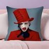 Singer MMarilyn MManson album Pillow Case Ultra Soft Skin Friendly Fabric Cloud Like Comfort  Concealed Zipper
