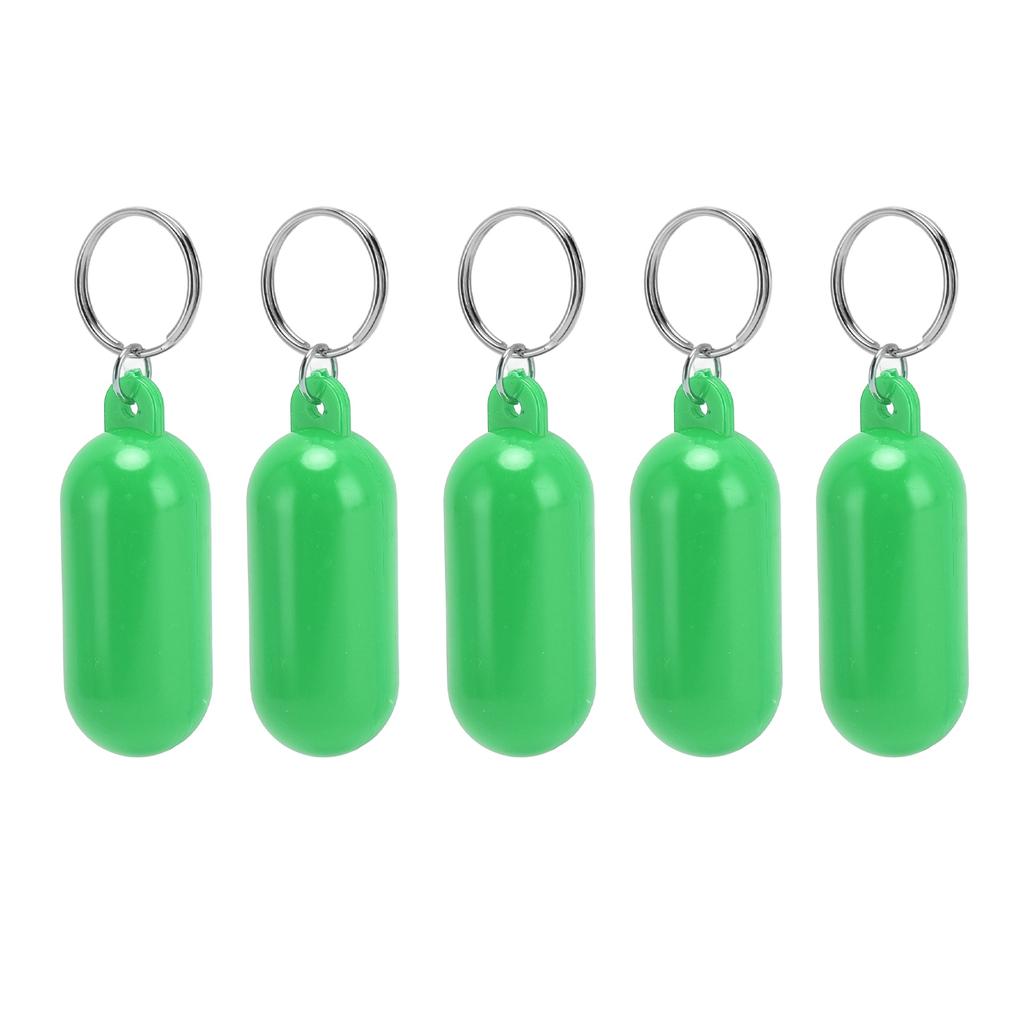 5Pcs Plastic Key Float Floats Keychain Floating Key Chain for Swimming Beach Outings Water Sports