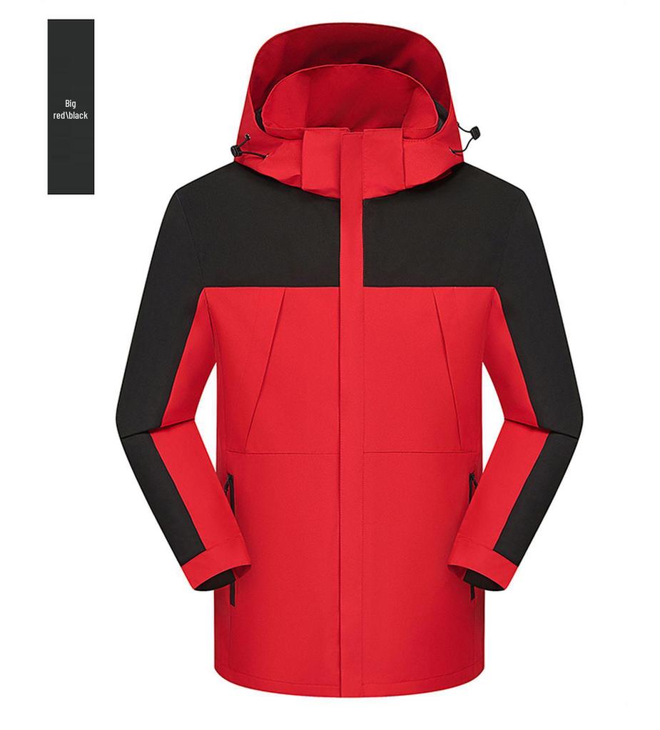 Unisex Windproof & Waterproof Outdoor Sports Jacket with Logo Print