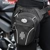 WOSAWE Мягкая мотоциклетная сумка для езды на велосипеде на талии, сумка через плечо, многофункциональная сумка на бедро