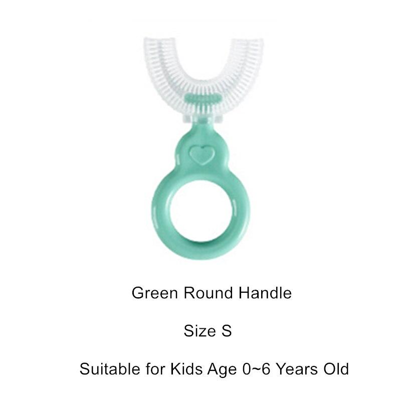 1 шт., детская зубная щетка U-образной формы, детская силиконовая зубная щетка для детей, ручная тренировочная щетка для зубов для малышей, щетка для чистки рта