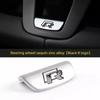 HIJK1 Emblems Volkswagen R Emblem Zinc Alloy Car Steering Wheel Trim Buckle For VW Golf Polo GTI Tiguan CC Passat Variant Jetta Santan