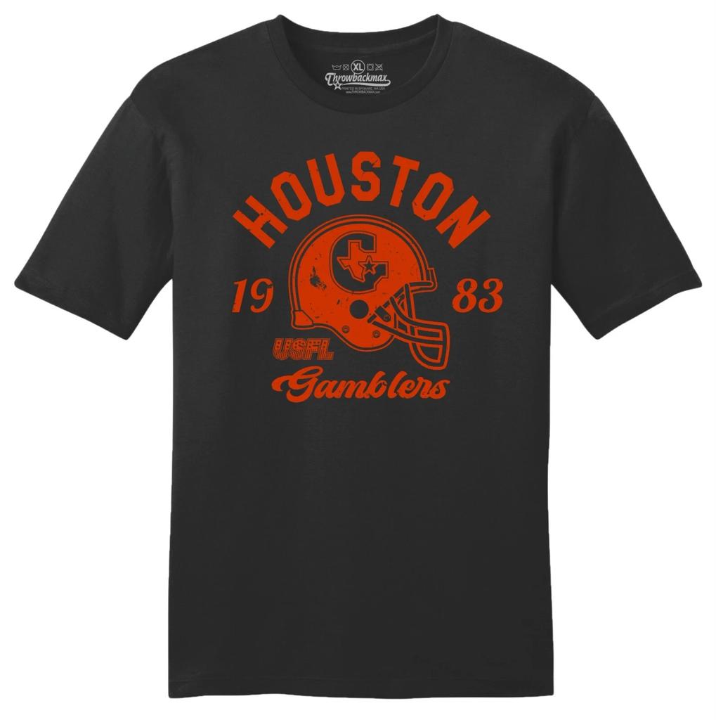 Футболка-трибленд Houston Gamblers 1983 USFL Football - Oilers, Texans