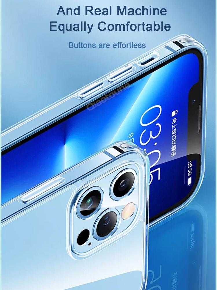 Прозрачный чехол для телефона iPhone 13 14 12 11 Pro Max, силиконовый мягкий чехол на iPhone 14 Plus 13 Mini X XS MAX XR 8 7 6 6S SE, задняя крышка