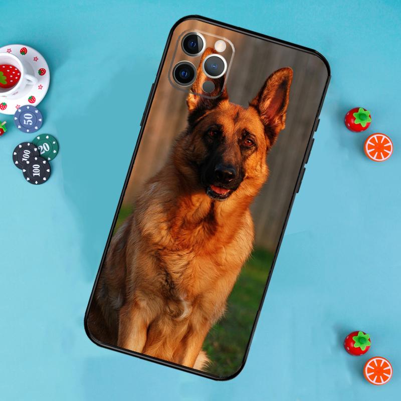 German Shepherd Dog Phone Case For iPhone 17 Air 15 14 13 12 11 16 Pro Max 13 12 mini 15 16 Plus 16e Cover Funda