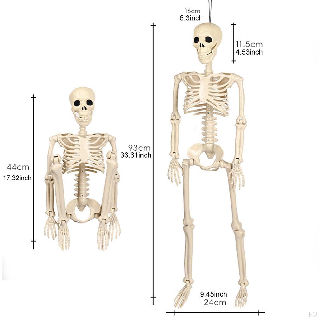 Хэллоуин Скелет Украшение Скульптура Полное Тело Суставы Скелеты Череп Фигурка для Заднего Двора