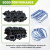 12pcs Intake Manifold Gaskets Lower & Upper Gasket Plenum Set, MS97205 Intake Manifold Rubber Sealing Gasket Replacement for Dodge Chrysler Jeep