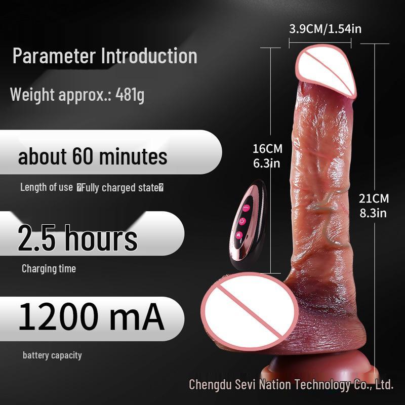 Электрический телескопический вибрирующий нагреватель для женского удовольствия