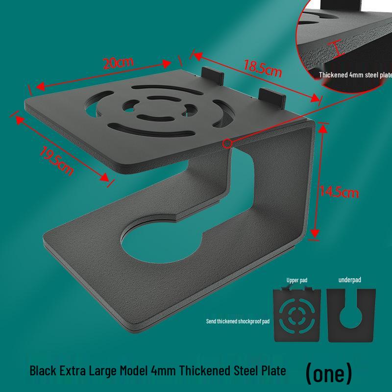 Height-Boosting Desktop Speaker Stand with Thick Steel Plate, Shockproof, Non-Slip Design