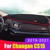 Для Changan CS15 2016-2018 2019 2020 2021 2022 коврик для приборной панели автомобиля коврик для солнцезащитного козырька приборная панель ковер анти-УФ аксессуары