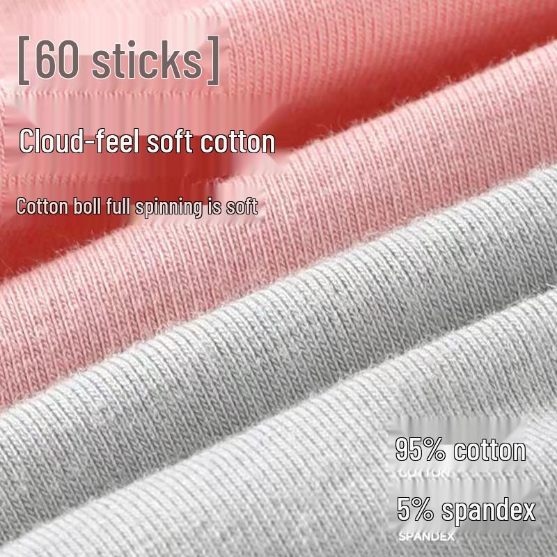 Мужские бесшовные трусы-боксеры средней посадки - Хлопок 60-х годов с длинным волокном с графеновой антибактериальной ластовицей, дышащие и из чистого хлопка