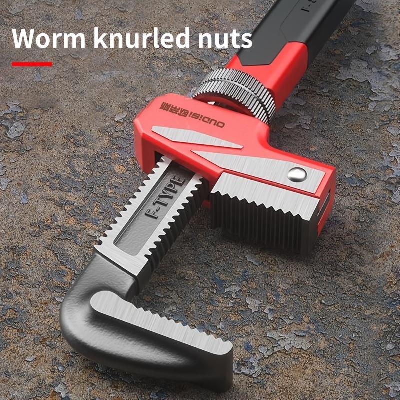 Разводной ключ повышенной прочности - 3,15 дюйма, высокоуглеродистая сталь, устойчив к ржавчине, 24 зуба, подходит для ремонта трубопроводов и автомобилей