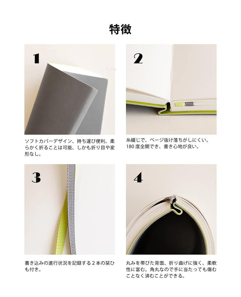 PAPERIDEAS Soft Cover Fog Notebook, A5, (Grid, Blue)