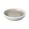 &NE Iwami-yaki Grater, Small, Hare To Ke X Motoshige, White, 10cm Diameter X 2cm Height, Made In Japan, Ceramic, One-Handed Grinding, Non-Slip, Microw