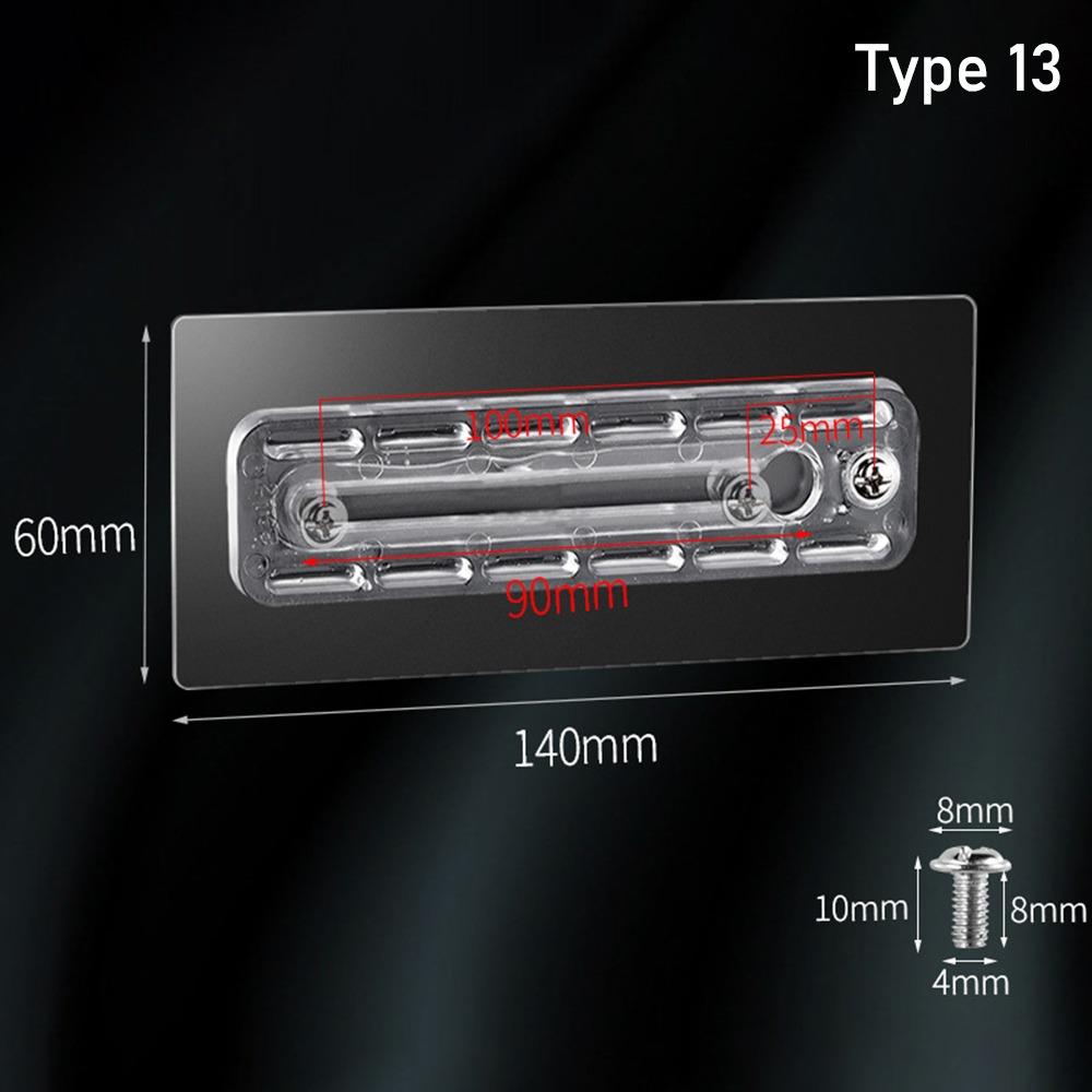 Без перфорации Двойное отверстие Винты Наклейка На Стену Вешалка Для Фотоаппарата Гвоздь Бесплатные Наклейки