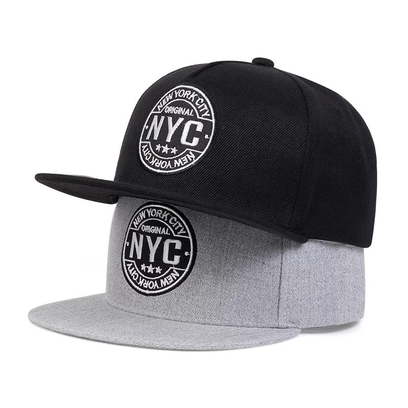 Унисекс Кепки Hip-hop с вышивкой букв NEW YORK CITY, Регулируемые повседневные бейсболки для улицы, Шляпа от солнца