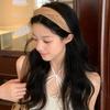 Hollow Straw Weave Headband Vacation Style Bohemian Style Hair Hoop Wide Edge Hairband  Women