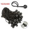 Pack Shock Elastic Ties Backpack Accessories Elastic Rope Bungee Cord Loop Cord Black Ball Bungee