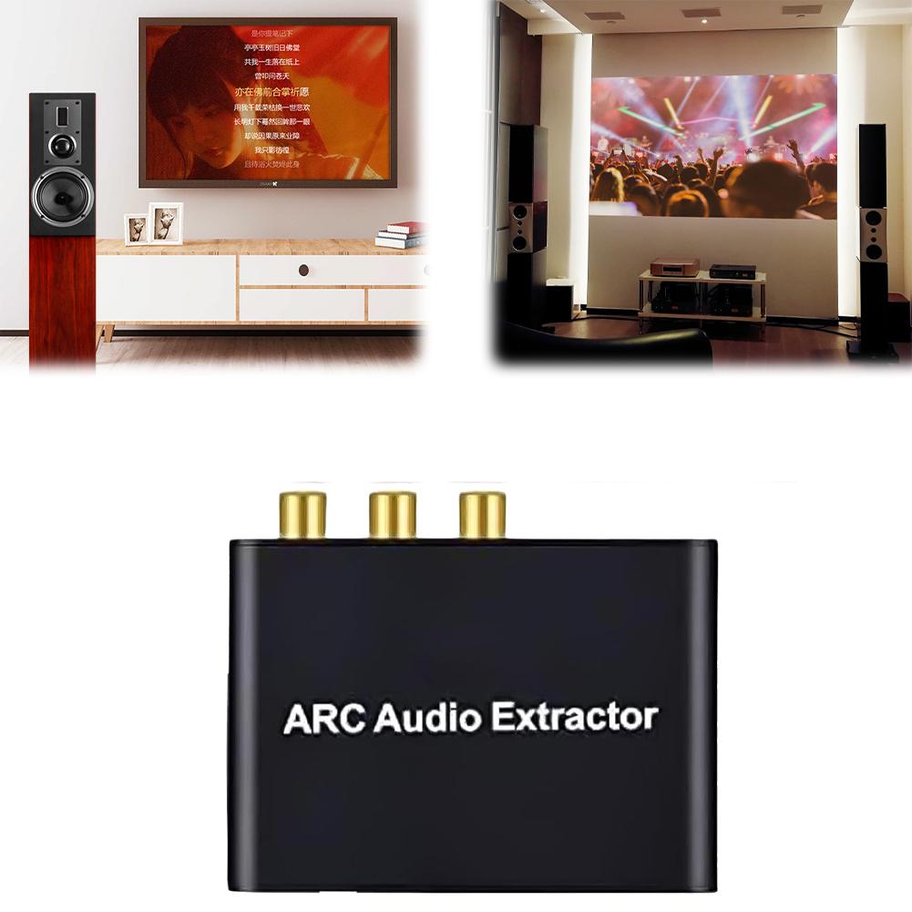 Аудиоэкстрактор HDMI-совместимый ARC, ARC в SPDIF коаксиальный, L/R стерео, 3,5 мм jack, HDMI-совместимый ARC-адаптер, Аудиоадаптер