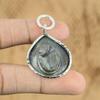 Anniversary Gift For Her Natural Geode Agate Druzy Gemstone Pendant 925 Silver