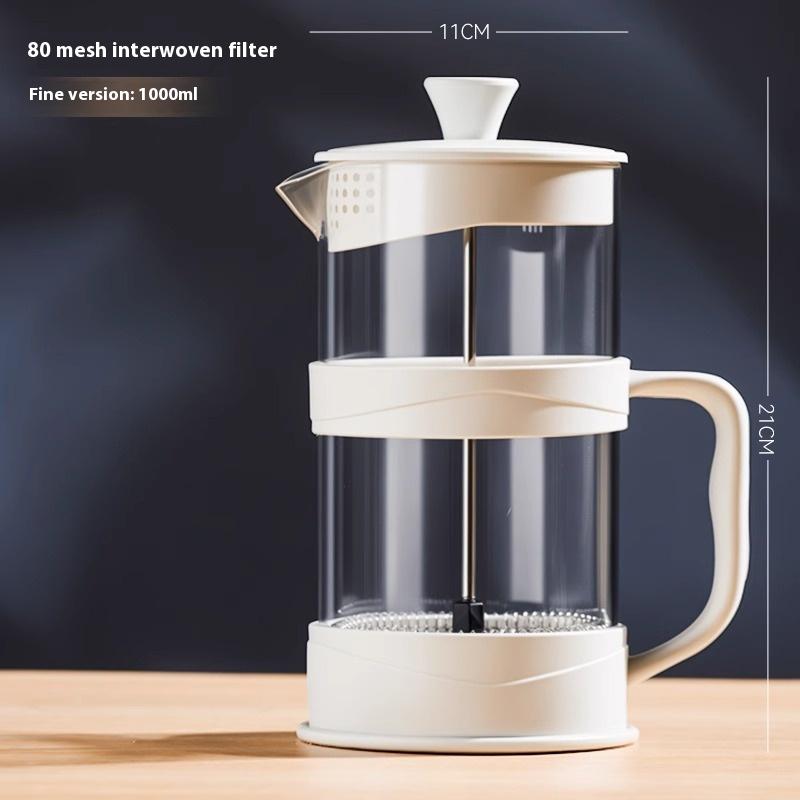 Hand Press Coffee Maker Multi-function Filter Coffee Maker Home Brewing Coffee Maker Tea Filter Cold Brew Pot