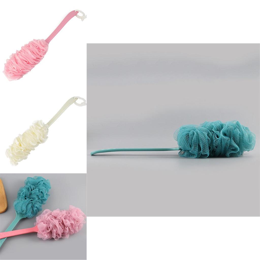 Длинная ручка, щетка для тела, спины, душа с мягкой люфой для отшелушивания, чистоты и здоровья кожи