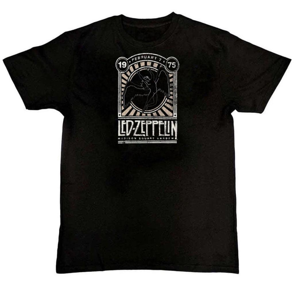 LED ZEPPELIN 1975 MADISON SQUARE Unisex Graphic Mens T-Shirt