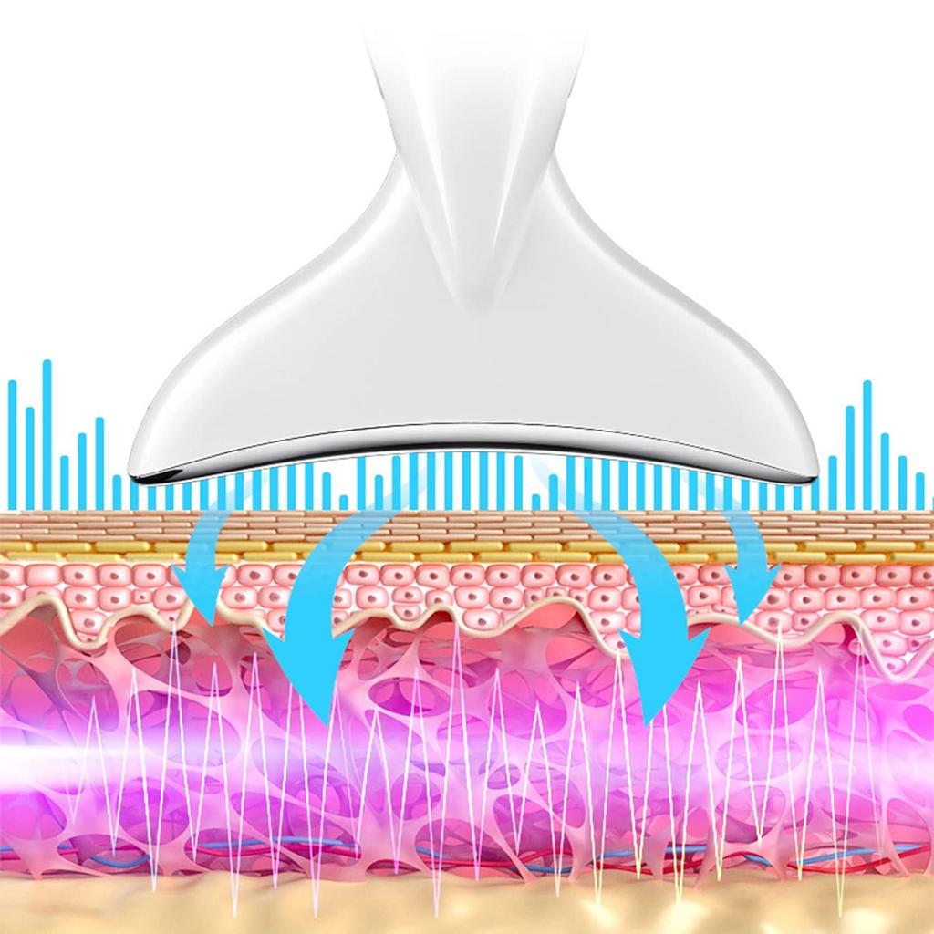 Косметическое устройство для лица и шеи, лифтинг-массажер для шеи, 45 ℃, подтягивает кожу, уменьшает морщины на двойном подбородке, удаляет 3 режима, инструменты для ухода за кожей